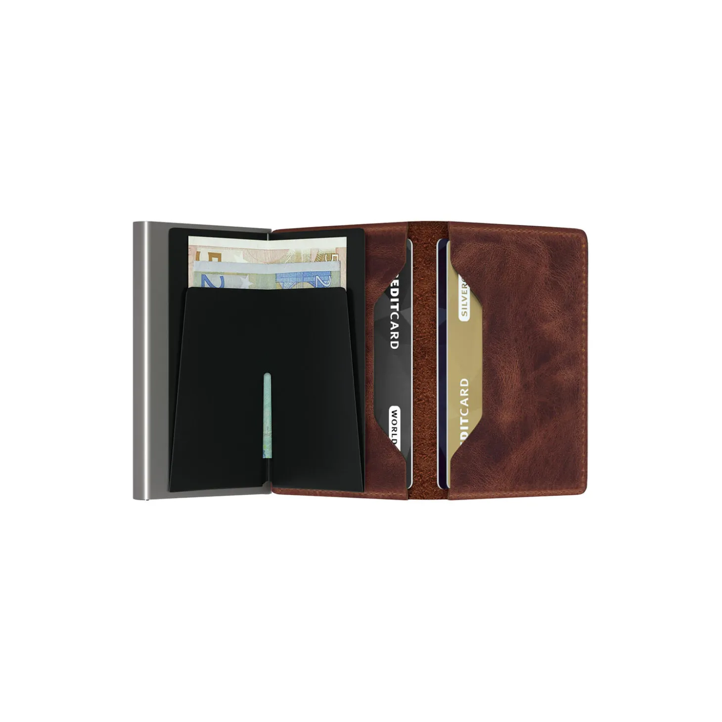 Slimwallet, vintage brown