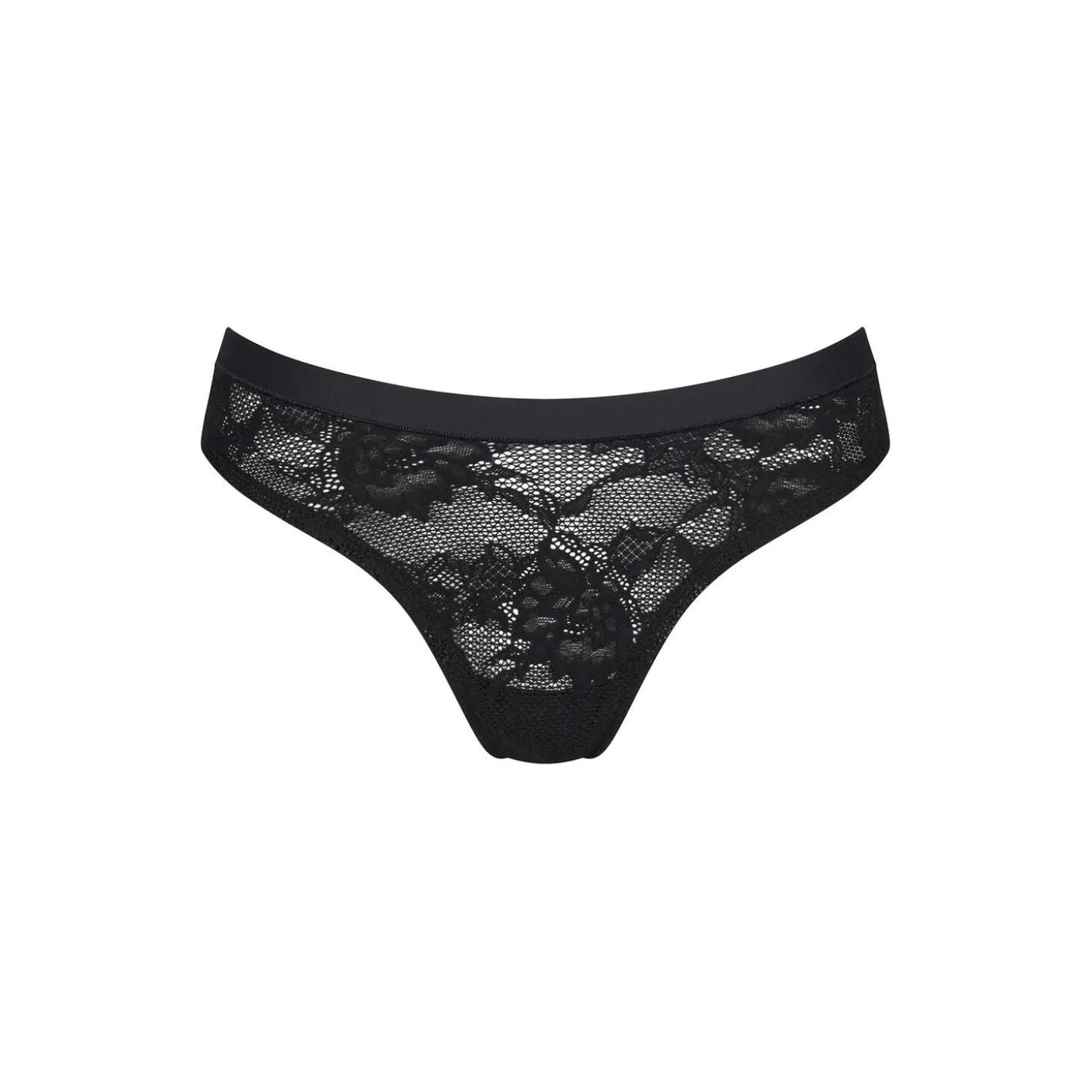 Smart Deco High Leg String Ex, black