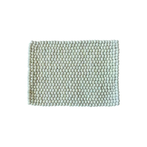 SNOW DROP Mat, white