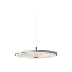 Soleil pendel med papirskærm, silver cloud/eg
