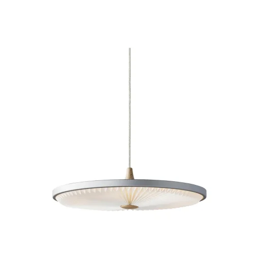 Soleil pendel med papirskærm, silver cloud/eg