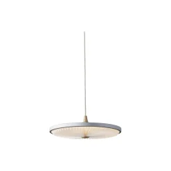 Soleil pendel med papirskærm, silver cloud/eg