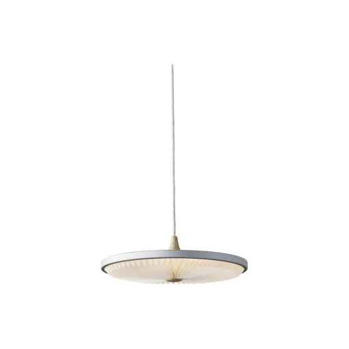 Soleil pendel med papirskærm, silver cloud/eg