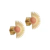 Soleil Studs, light coral