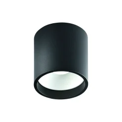 SOLO 2 ROUND loftlampe, sort/hvid