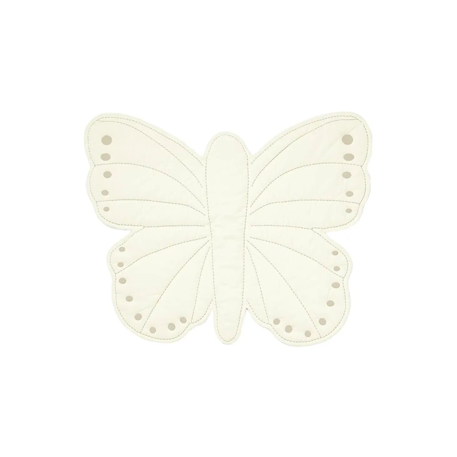 Sommerfugl legetæppe, off-white