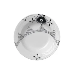 Sort Mega Riflet dyb tallerken Ø 21 cm