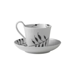 Sort Mega Riflet højhankskop med underkop 24 cl