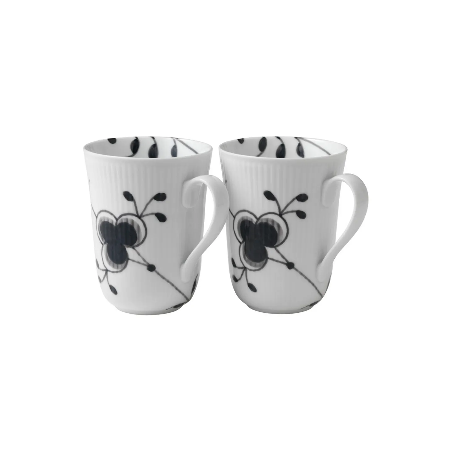 Sort Mega Riflet krus 36 cl, 2 stk