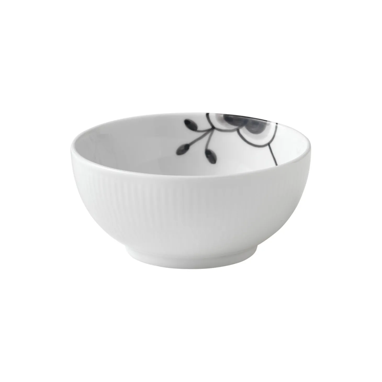 Sort Mega Riflet skål 47 cl