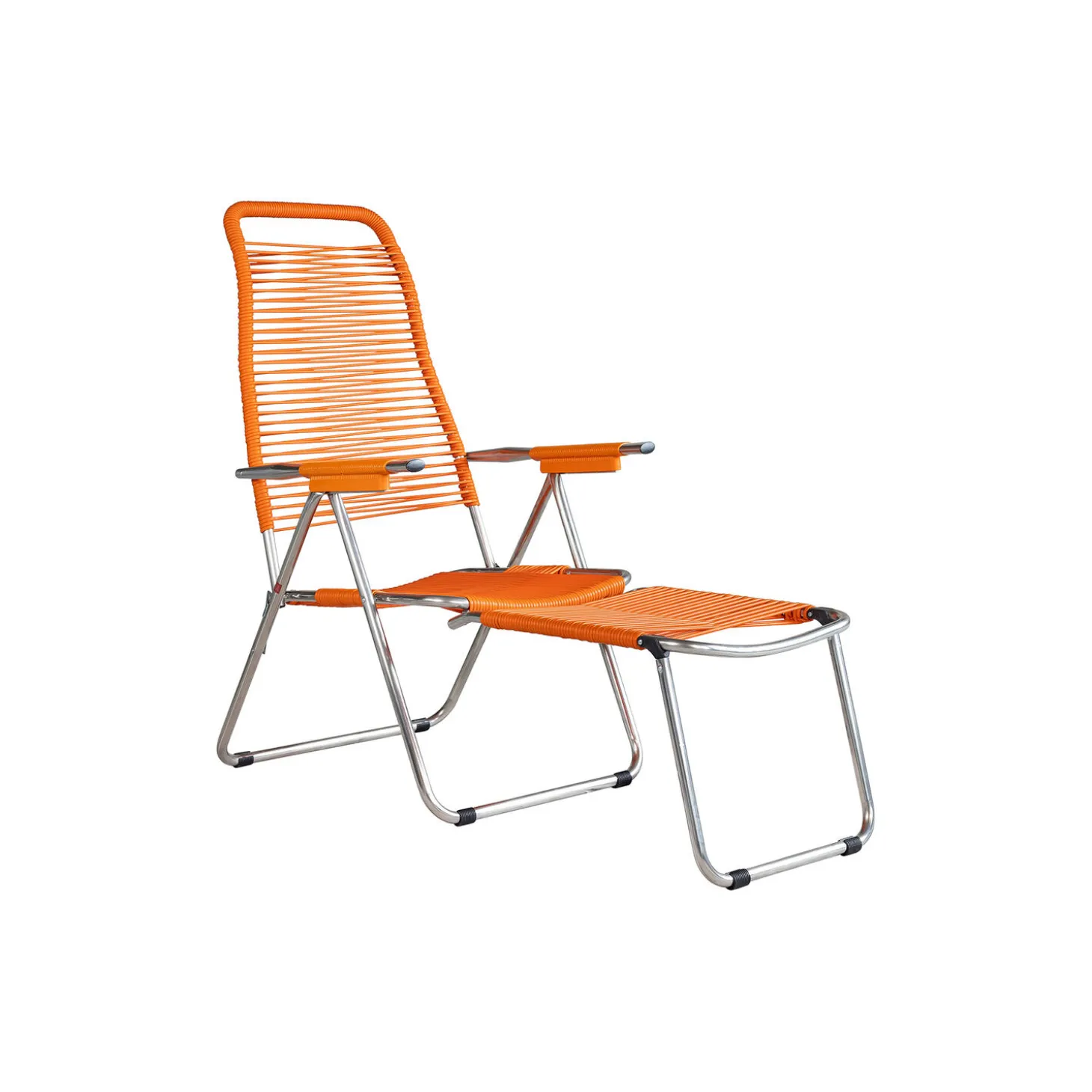 Spaghetti Outdoor Sunbed, orange matt