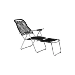 Spaghetti Outdoor Sunbed, black matt