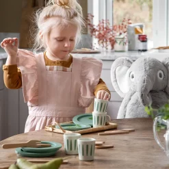 Spisesæt til 4, sage green