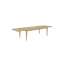 S-Table Dining Table Rectangular Extendable, matt lacquered oak