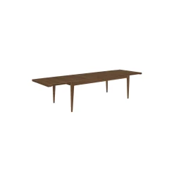 S-Table Dining Table Rectangular Extendable, matt lacquered american walnut