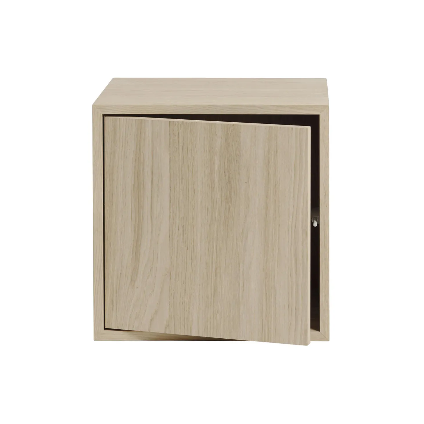 Stacked Storage System with Door, oak