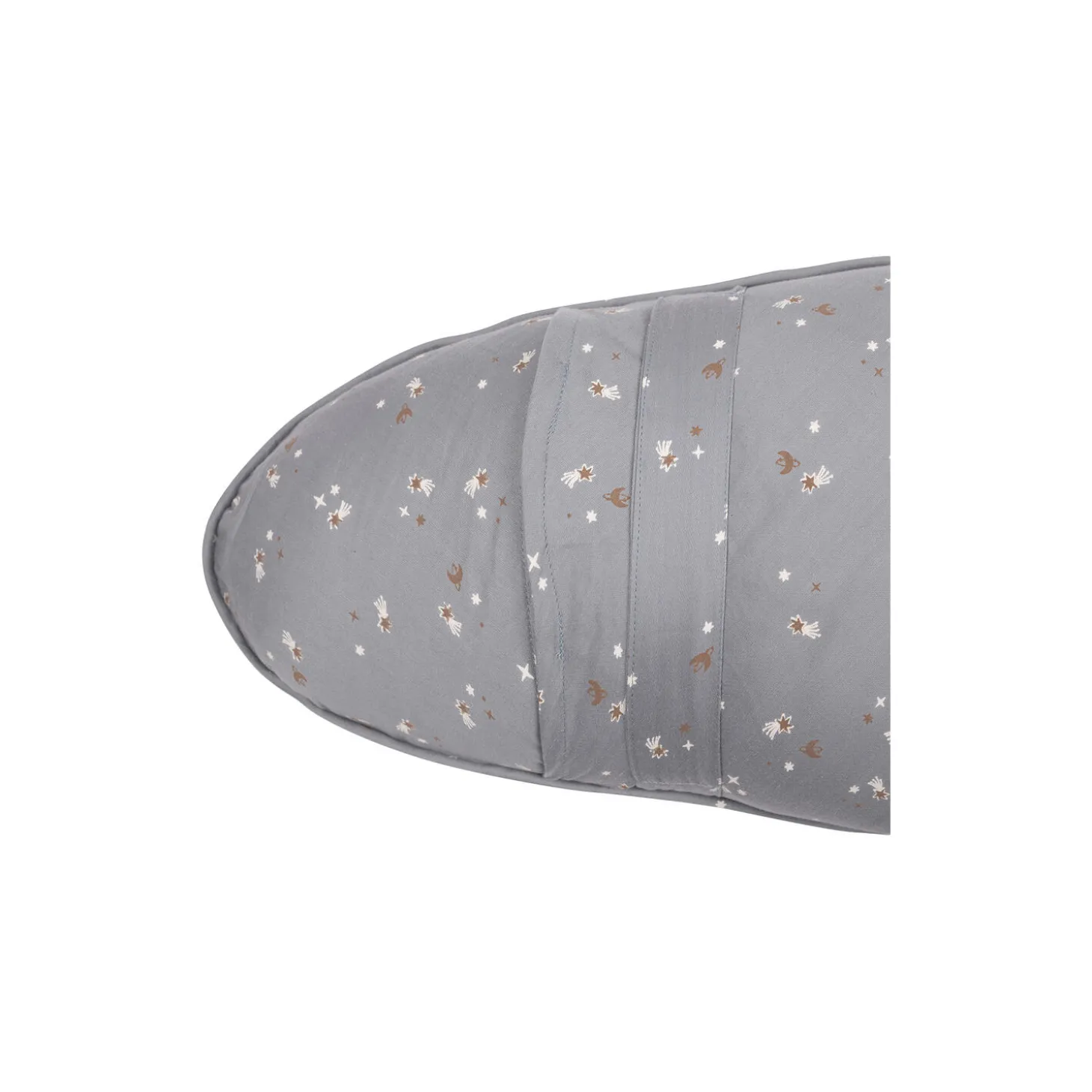 STARS kapok ammepude, jasmin blue/balsam cream/walnut