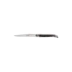 Steakkniv, sort horn struktur