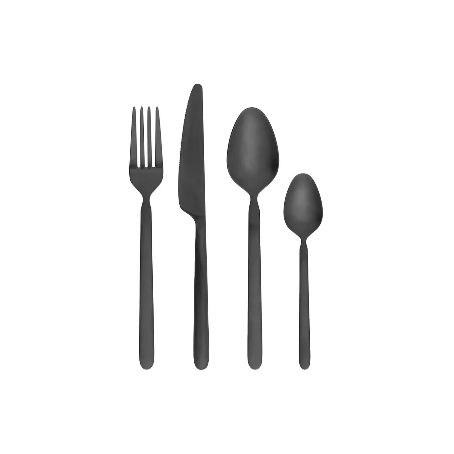 STELLA Cutlery Set 16 parts, black