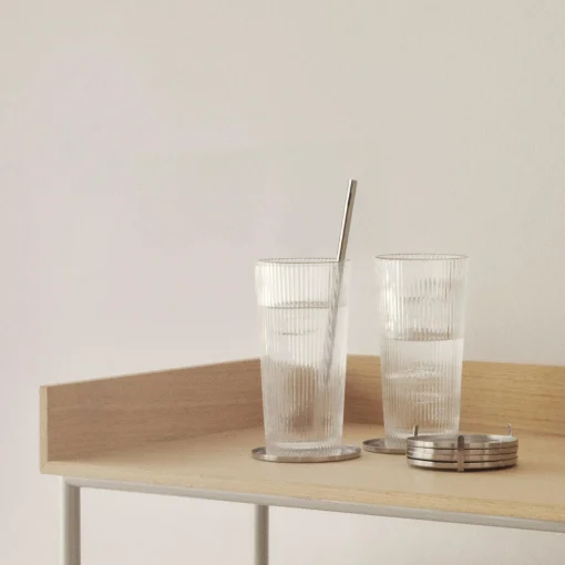Stelton genanvendelige sugerør 4 stk., steel
