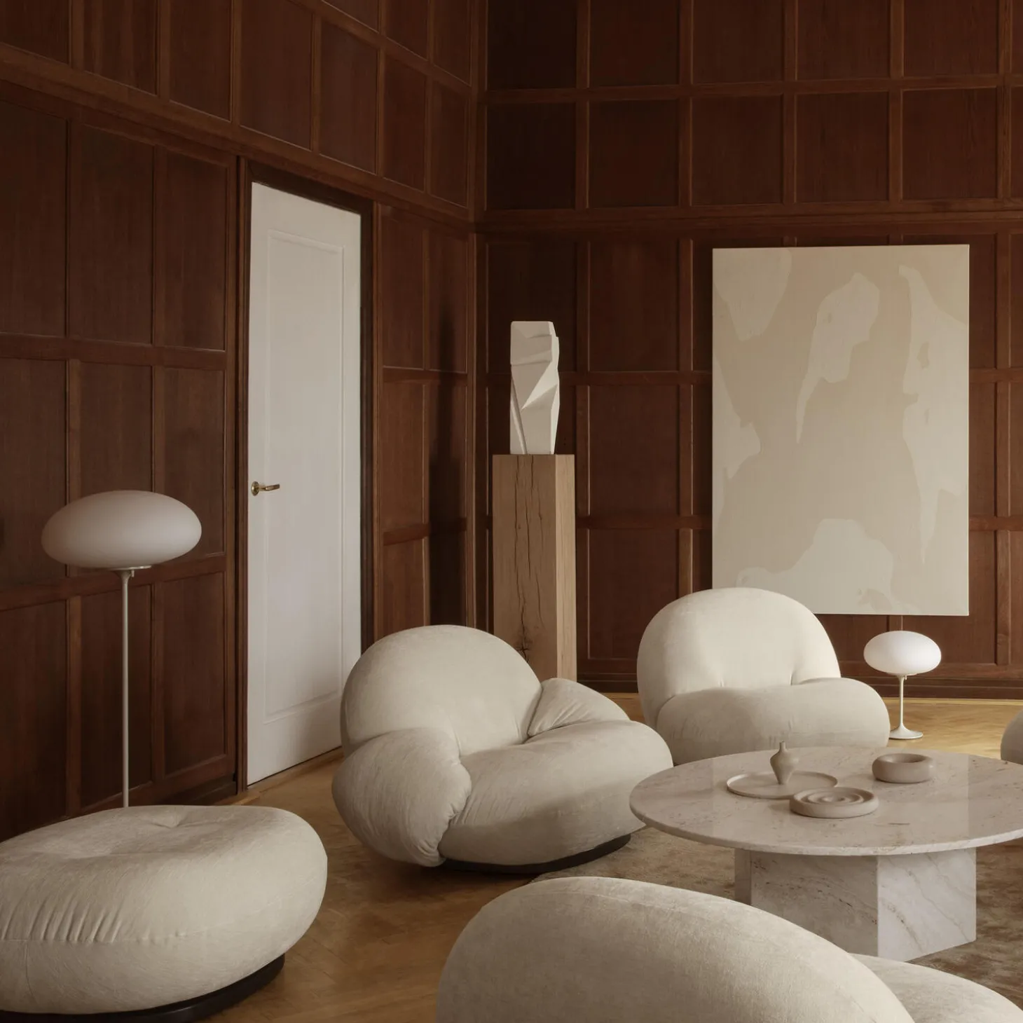 Stemlite Floor Lamp, pebble grey