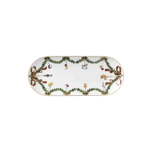Stjerne Riflet Jul fad 39 cm