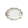 Stjerne Riflet Jul fad ovalt 34 cm