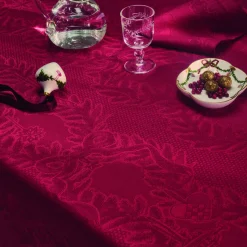 Stjerne Riflet Juleserviet 2 stk., rød