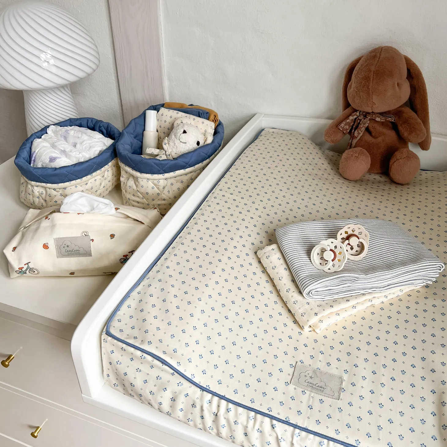 Stofble 2-pak, classic stripes blue