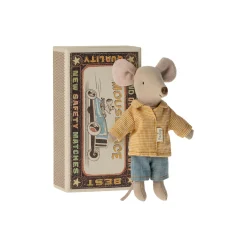 Storebrormus i tændstikæske