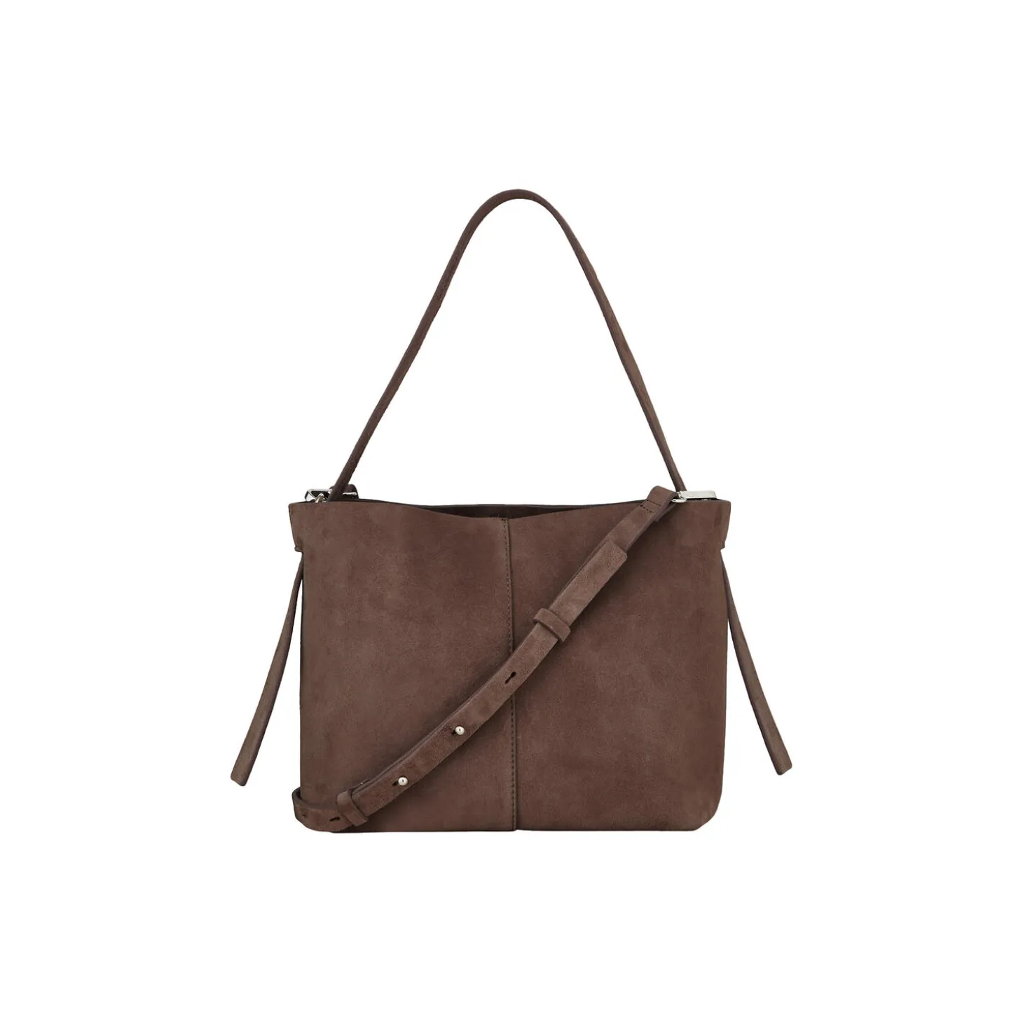 Suede Fraya Small Bag, hot fudge brown