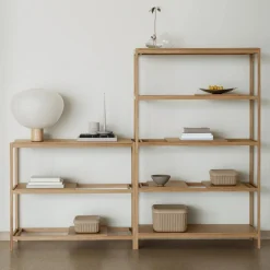 SUKOYA Wooden Shelf Small, natural lacquered