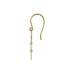 Sun and Moon Earring Single, gold