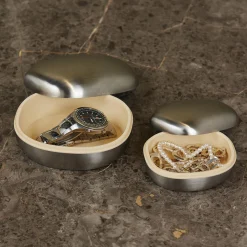 Superellipse Smykkeskrin Lille, børstet stål