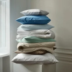 SUPIMA PERCALE sengetøj, minimal blue