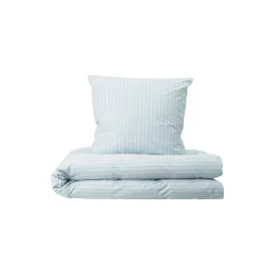 SUPIMA PINSTRIPE sengetøj, minimal blue