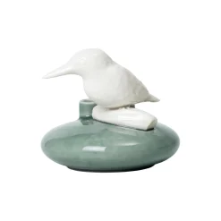 Sweet Stories Kingfisher vase, peacock