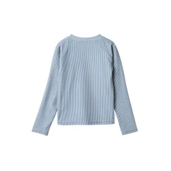 Swim T-shirt L/S Zip Ada, 9580 blue swim stripe