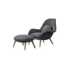 Swoon loungestol og skammel, Maple 192
