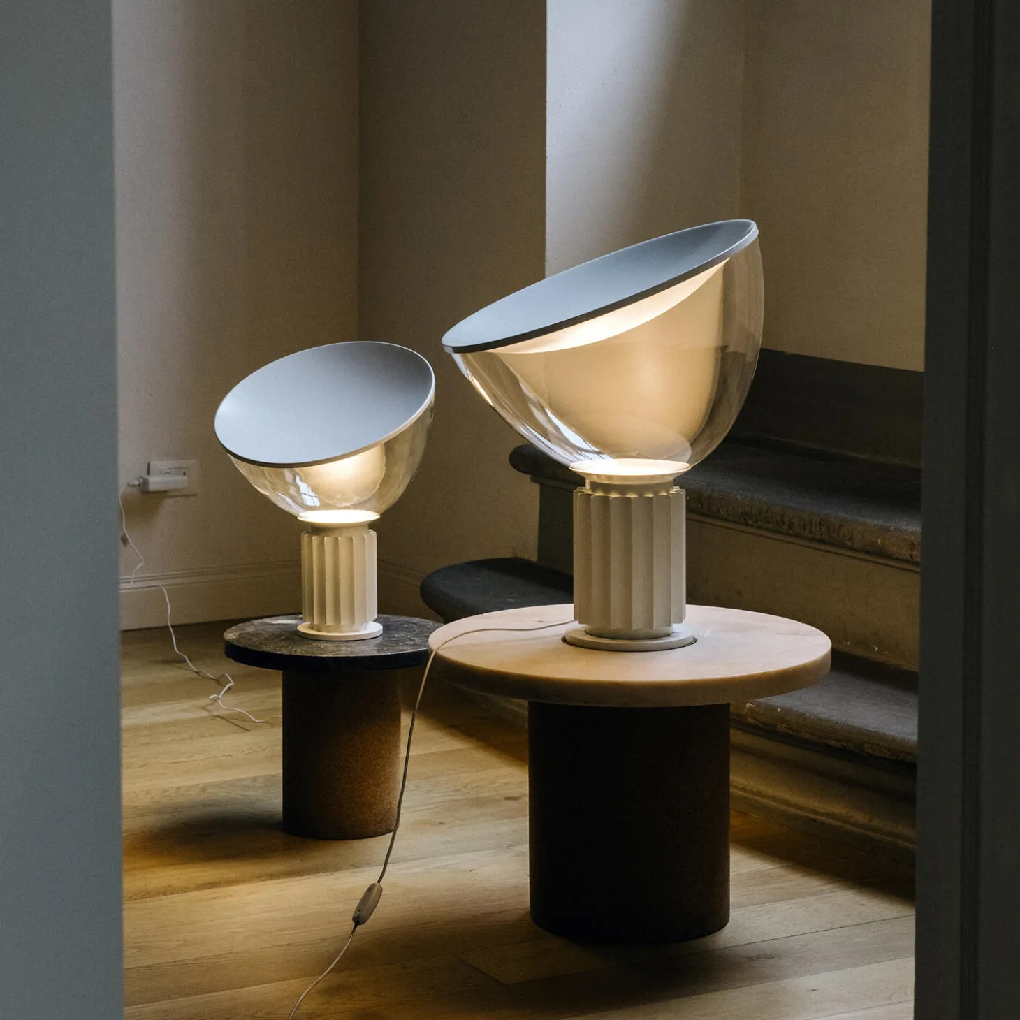 Taccia bordlampe, white