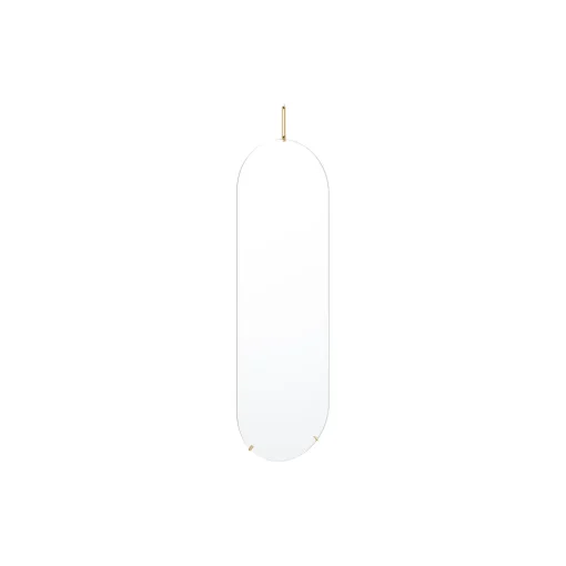 Tall Wall Mirror, brass