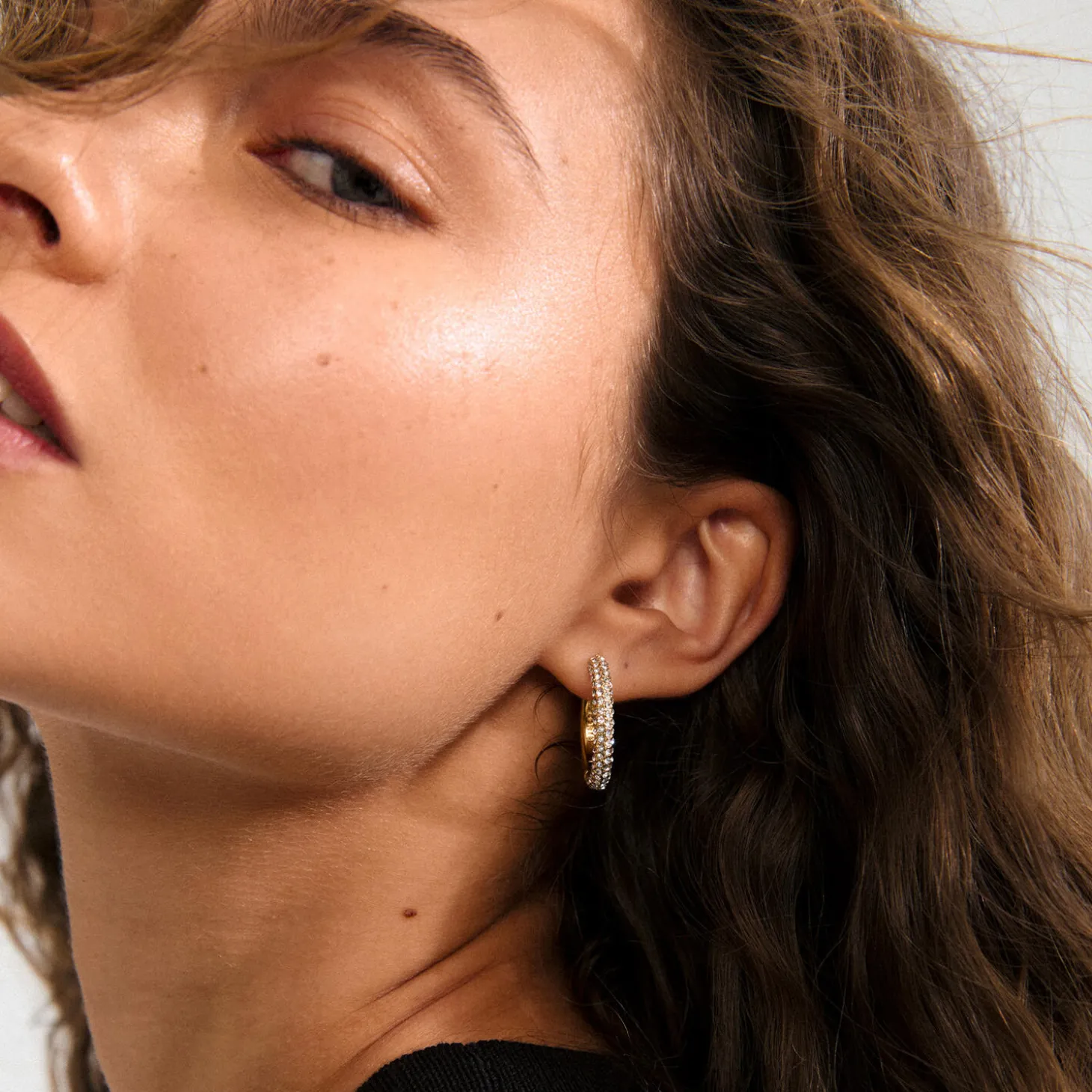 TATUM hoops Large, guldbelagt