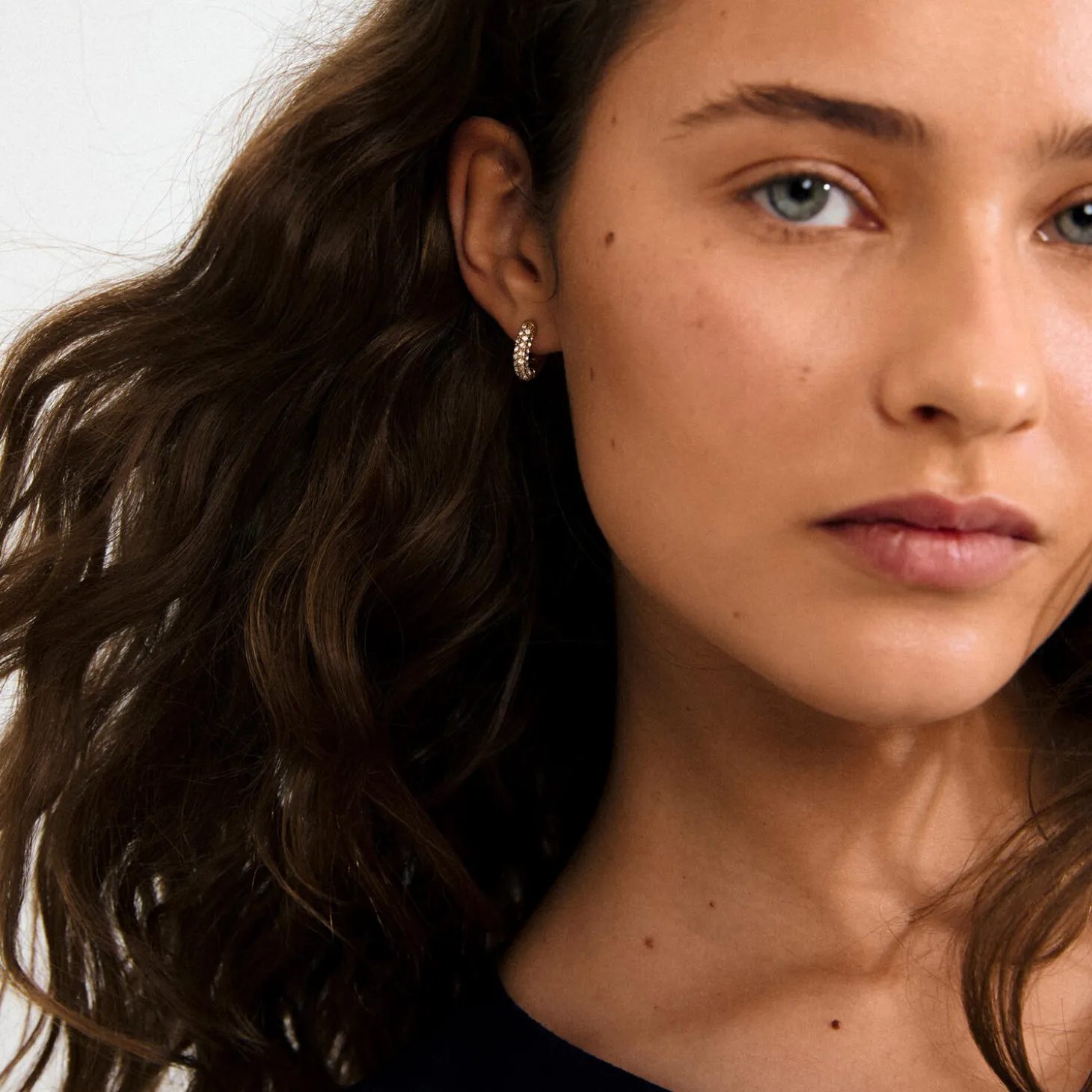 TATUM hoops Small, guldbelagt