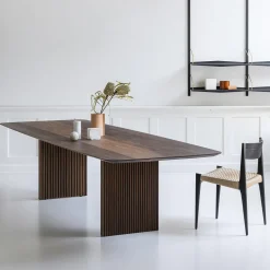 TEN TABLE, smoked oak