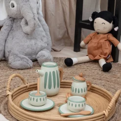 Te-sæt, classic white/sage green