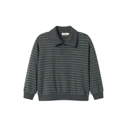 Thanos Polo Sweat, forest stripe mel.