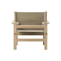 The Canvas Chair loungestol, sæbebehandlet eg/kanvas