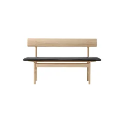 The Mogensen Bench bænk, sæbebehandlet eg/black