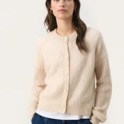 ThoraPW Cardigan, french oak melange