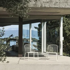 Thorvald SC100 Outdoor Lounge Chair, ivory